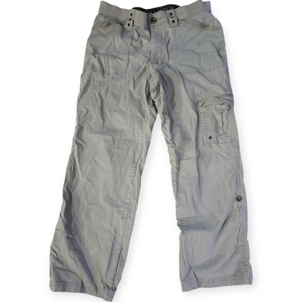 8P Lee comfort waistband cargo pants grey
